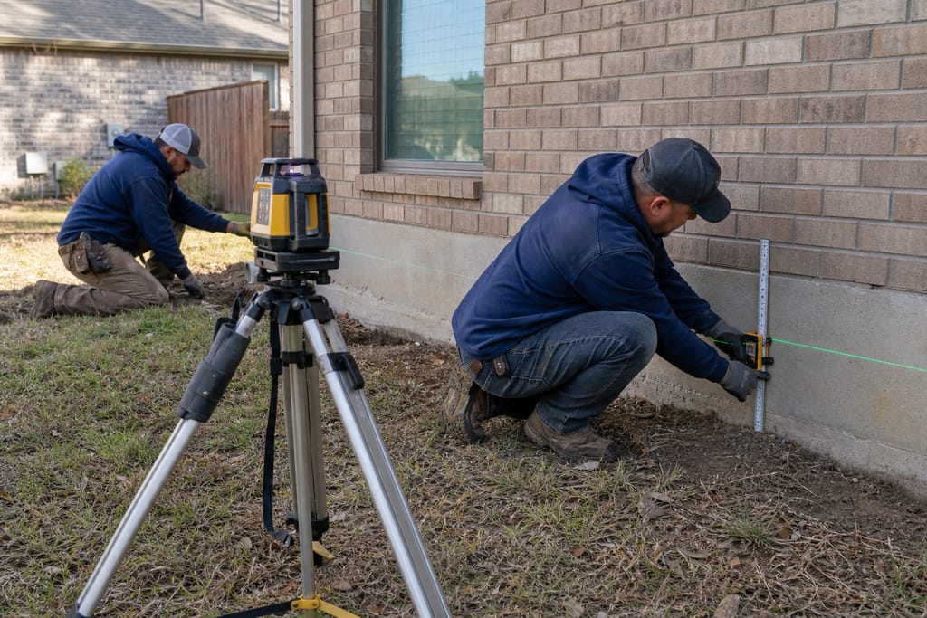 Elevation survey equipment photo