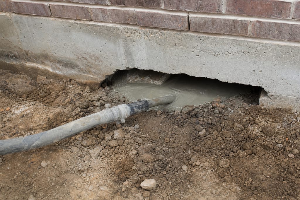Cement slurry fill photo